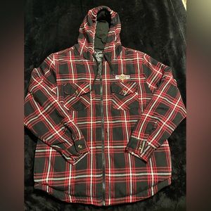 Flannel Hooded Jacket